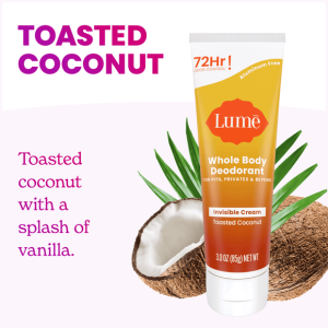 Toasted Coconut | Cream Deodorant Tube